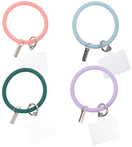 iplusmile 4 pezzi Silicone per per Chiavi e Smartphone Accessori per e Sport Rosa Blu Grigio Scuro