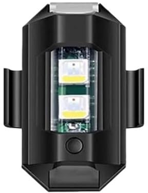 DWGVHGVW Indicateurs Moto Lumière stroboscopique universelle pour moto, scooter, voiture, lumière anti-collision, drone 7 couleurs, clignotant, indicateur pour 1 pièce