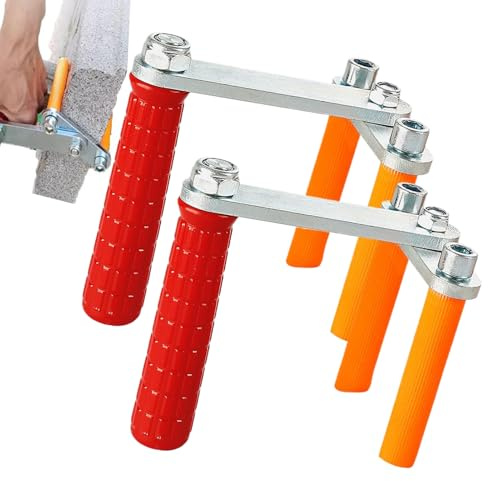 Portapannelli Compensato 2 Pezzi,Maniglia Regolabile Trasporto Cartongesso | Utensile Legno Trasporto Pannelli Pinza per Manipolazione Lastri Materiali Lavori Casa Ristrutturazione