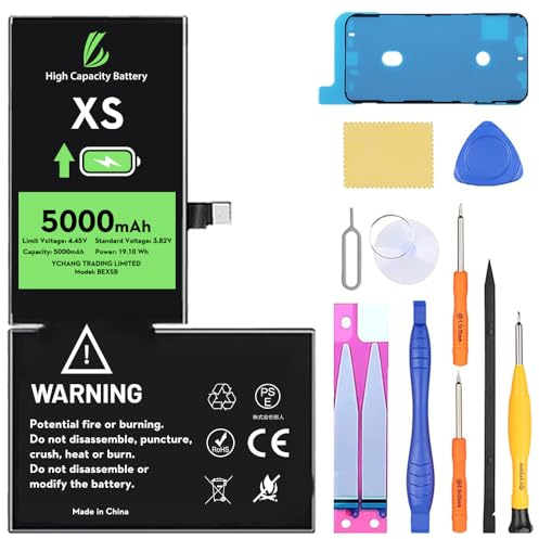 LL TRADER Battery Replacement for iPhone XS 5000mAh with Repair Kit | Compatible with the iPhone XS, A1920, A2097, A2098, A2099, A2100