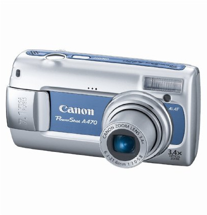 Canon PowerShot A470 – Compact Digital Camera 7.1 MP – Silver