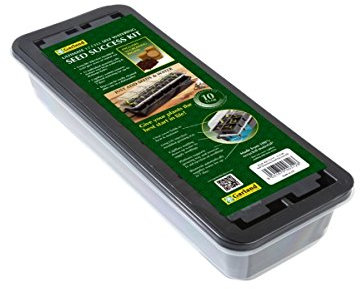 Garland GAL57SP1 12-Cell Self-Watering Full Size Seed Propagator with Pellets, Black, 38x14x16 cm