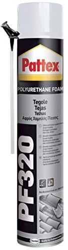 Pattex PU Foam Schiuma Poliuretanica PF 320, Per la Posa e il Fissaggio di Tegole e Coppi, Applicazione Rapida e Precisa 750ml