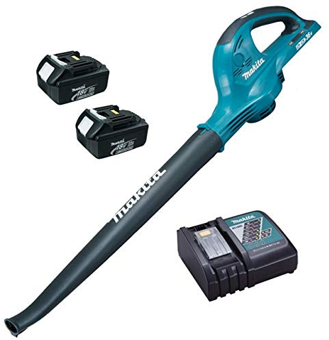Makita DUB361RFE 18v 36v LXT Cordless Li-Ion Twin Garden Leaf Blower + Batteries