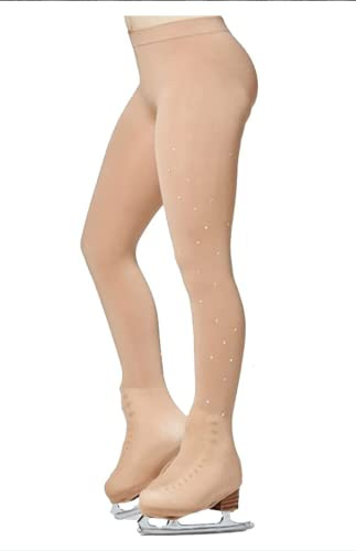 PARADICE WORLD BY SKATER FOR SKATERS Collant Couvre-Patin pour Le Patinage Artistique. Design Small Stars. Strass de qualité AAA+(8/11)