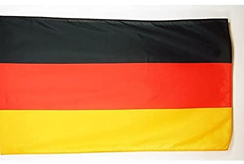 AZ FLAG Bandiera Germania 250x150 cm Tedesca Poliestere 100D Asola | Uso interno ed esterno bandiera decorativa Deutschland doppie cuciture e bordi rinforzati con guaina per asta