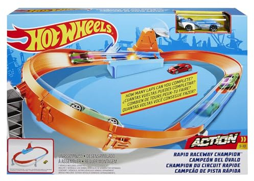 Hot Wheels - Piste Action Playset Sortiert, Fahrzeug Nicht enthalten, Spielzeug für Kinder 4+ Jahre, Mehrfarbig, GBF81