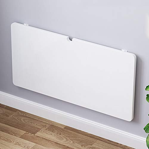 Holz Wandklapptisch Wand Bürotisch Küchentisch Schwimmender Laptoptisch Esstisch Schreibtisch Klapptisch Computertisch Faltbarer Hängender Arbeitstisch Wandtisch Wandschrank,Weiß(40x40cm/16x16in)