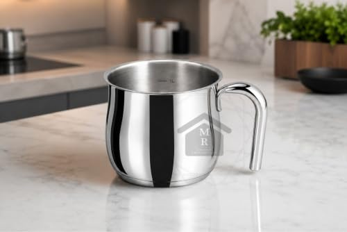 BOLLILATTE 1950 ACCIAIO INOX 18/10 TRIPLO FONDO INDUZIONE (Bollilatte cm. 12)
