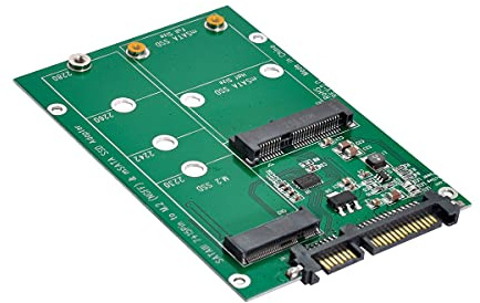 NFHK 2 in 1 Combo Mini PCI- E 2 Lane M.2 NGFF & mSATA SSD to SATA 3.0 III Adapter Converter PCBA