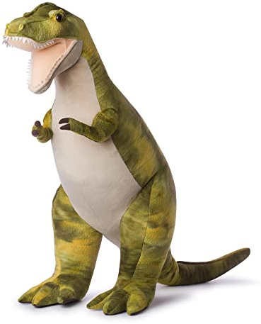 WWF Plüschtier T-Rex (80cm), besonders Flauschige und lebensechte Plüschtierkollektion des WWF, hohe Qualitäts- und Sicherheitsstandards, auch für Babys geeignet, Mehrfarbig