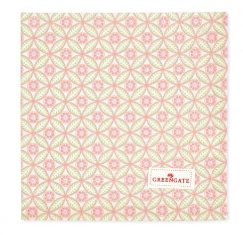Greengate COTNAPEVA0108 Eva Stoffserviette white 40 x 40 cm (1 Stück)