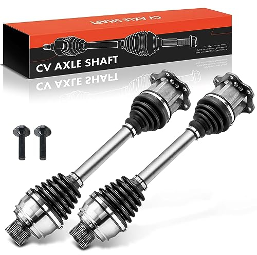 Frankberg 2x Arbre de Transmission sans bague ABS Compatible avec A6 4G2 4GC A6 Avant 4G5 4GD A7 Sportback 4GA 4GF A8 4H2 4H8 4HC 4HL Q5 8RB Q5 Fourgon 8RB Remplacer# 4G0407271F