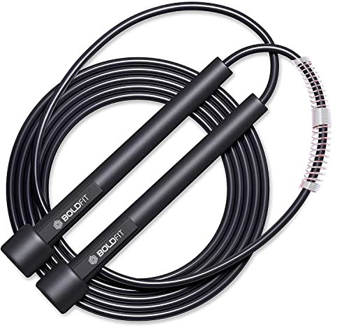 Boldfit Skipping Rope for Men and Women Jumping Rope With Adjustable Height Speed Skipping Rope for Exercise, Gym, Sports Fitness Adjustable Jump Rope-Pencil