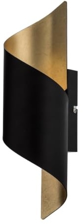 Lindby Wandleuchte, Wandlampe Innen Desirio (Modern) in Schwarz aus Metall (1 flammig E14) - Wandstrahler Wandbeleuchtung Schlafzimmer/Wohnzimmer Licht nach oben & unten Wohnzimmerleuchte
