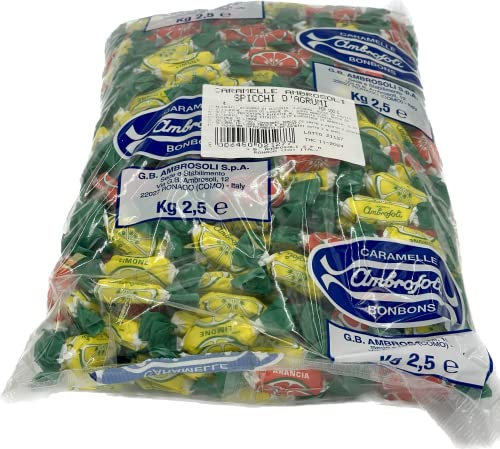 Ambrosoli Caramelle Arancia e Limone in sacchi da kg. 2,5