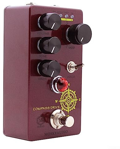 Gitarren-Effektpedal, Distortion Overdrive Booster 4-Modus-Auswahlknopf Das Gitarren-Effektpedal