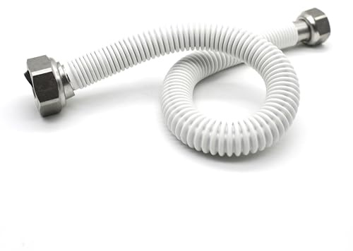 DOJA Barcelona | Gasschlauch Doppel Innengewinde dehnbar | 1/2 | 500-850mm | Pack 1 | Erdgas Schlauch, Butan-/Propangasschlauch für Herd, Warmwasserbereiter, Haartrockner, Gasflasche
