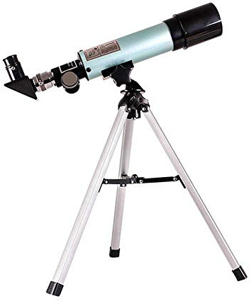 BYERZ Teleskop für Erwachsene, Kinder, Anfänger, 50 mm Blende, BAK4-Prisma, FMC-Linsenteleskop für Astronomie, 360 mm astronomisches Refraktor-Teleskop mit Smartphone-Adapter und Stativ für O