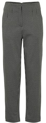 ICHI IHKate Damen Stoffhose Hose Pants mit Eingrifftaschen Reißverschluss Regular fit, Größe:L, Farbe:Black/Grey Houndstooth (203946)