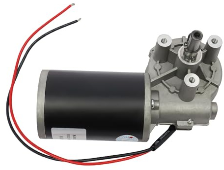 KEESUNG 60W DC Getriebemotor, Scheibenwischermotor Getriebemotor Torsionsgeschwindigkeit Reduzieren Motoren Elektrischer Synchroner Zahnrad Getriebemotor für Automatisch Tür Garage-Tisch (24V)