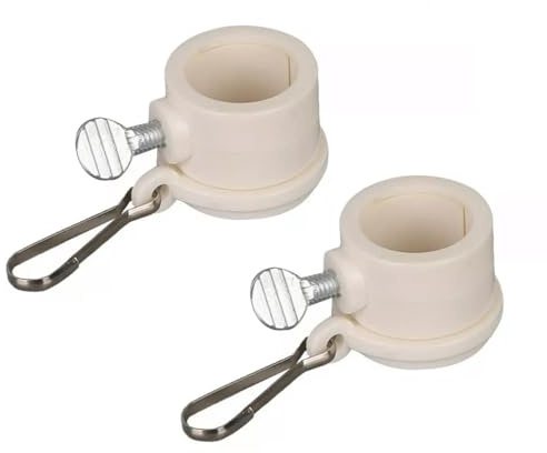 ZAAWUUT 1 Pair Flag Pole Ring Clip,360 Degree Rotating Flagpole Mounting Ring,Adjustable Flagpole Grommet Clip Attachment (1inch)