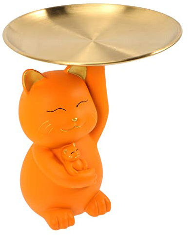Cabilock Bandeja Decorativa De Gato para Llaves y Joyas Decoración Moderna para Hogar
