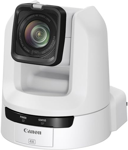 Canon CR-N300 PTZ Camera 4K 20x Zoom 8.29MP CMOS Sensor White