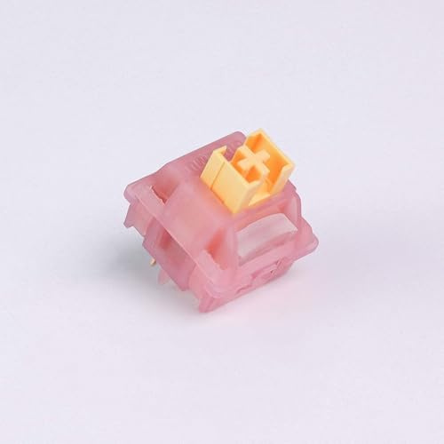 ExotiCore Outemu Honey Peach V3 Switch, Interruptor Lineal Silencioso Y Prelubricado para Teclados Mecánicos(90PCS)