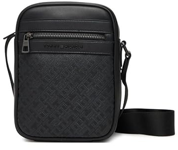Tommy Hilfiger TH MONOGRAM MINI REPORTER, COLOR BLACK BDS - BLACK ONE SIZE, Bds - Black, Einheitsgröße