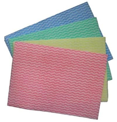 Parkers Foodservice Safetouch Regal Disposable Colour-Coded All-Purpose Jay Cloths – 1 x 50 Pack – 350 × 330 mm – Hygienic & Reusable Wiping Cloths (1, Red, One Size)