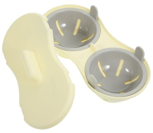 Ciieeo Escalfador de Huevos para Microondas Desmontable, Molde de Plástico PP Reutilizable Tapa para Cocinar Huevos al Vapor o Escalfados, Utensilio de Cocina Fácil de
