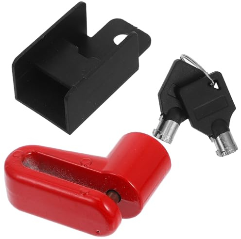 iplusmile Bloc Disque Moto SRA, Antivol de Frein à Disque pour Moto et Vélo, Acier Allié Solide, Portable, Rouge, Sécurité Anti-vol