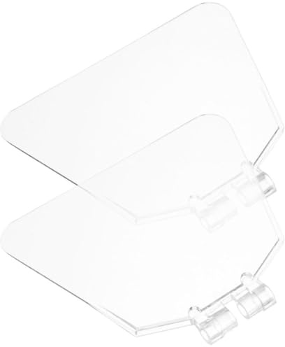 AMUSLESUR Transparenter Augenschutz und Bankschutzschild 2 Stück Kunststoff (10X8 CM) Späneschutz für Schleifbock und Heimwerkereinsatz