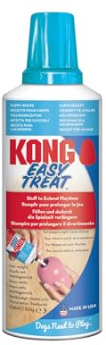 KONG Easy Treat for Dogs - No-Mess Dog Treat Paste - Use with KONG Rubber Toys - Chicken Liver, 236ml