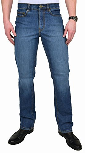 Paddock`s Herren Jeans Ranger - Slim Fit - Blau - Blue Medium Stone Used, Größe:W 36 L 34;Farbe:Blue Medium Stone Used (5921)