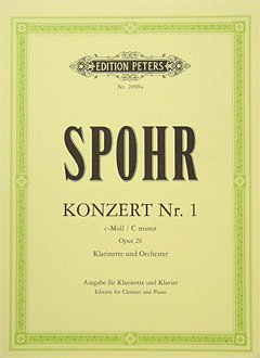 Musikverlag C.F. Peters Ltd. & Co. KG Konzert 1 C-MOLL OP 26 - arrangiert für Klarinette - Klavier [Noten/Sheetmusic] Komponist: SPOHR Louis
