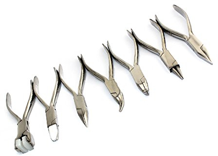 Zange für Schmuckherstellung Hand Tool Edelstahl-Nadel Nase Zange DIY Reparatur Schmuck Zange Sets 160 mm lang