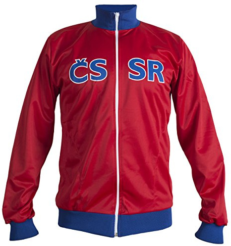 JL Sport Era Comunista Checoslovaquia 1968 Chaqueta Retro Vintage Fútbol Chándal Nacional Hombre - Réplica - L