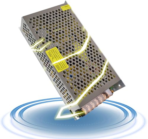 Baiyouli Alimentation 5V 30A 150W, Transformateur 220V, Alimentation à Découpage AC 110V/220V vers DC 5V pour Bande LED, Écran, Contrôle Industriel, CCTV