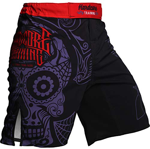 Hardcore Training Fight Shorts Uomo Pantaloncini da Combattimento Arti Marziali MMA BJJ Boxe Muay Thai Grappling Fitness No Gi