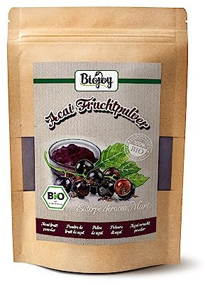 Biojoy Açaï en Poudre BIO (100 g), Poudre de Baies d’Acai lyophilisé (Euterpe oleracea Mart.)
