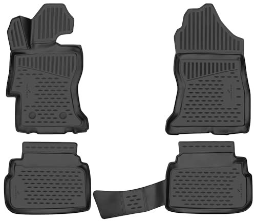 WALSER XTR Gummi Fussmatten Auto für Subaru XV (GT) 2017-Heute, 100% passgenaue Auto Fußmatten, robuste Universal Fußmatte Auto, Gummimatten Auto, Auto Fussmatten Gummi, Auto Gummimatten