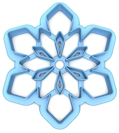 Sweet Prints Inc Snowflake (cut-through) Cookie Cutter - Dishwasher Safe (5)