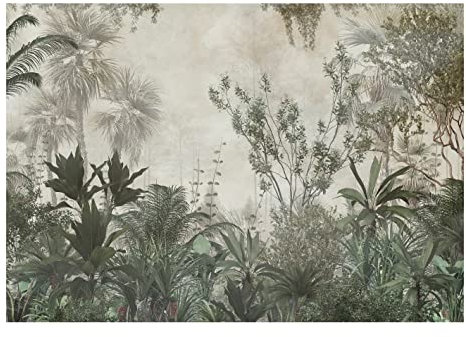 WallArena - Papier peint photo non tissé - plantes 104x70 cm - Papier peint photo - Pour salon et chambre à coucher - Effet 3D - Avec colle - nature