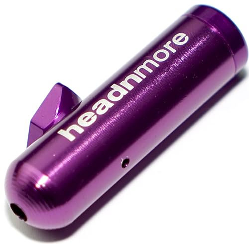HEADNMORE® HM32, dosatore per naso che cola, viola, anteriore, rotondo, Snuff Bottle Sniffer, 1 pezzo (senza imbuto)