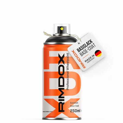 RIMDOX - Felgenlack | passend für Farbton AUDI galvanograu metallic L-Z49 | High-Solid | 1K Original OEM Felgenlack | Spraydose 250 ml | für Reparatur- als auch Komplettlackierung