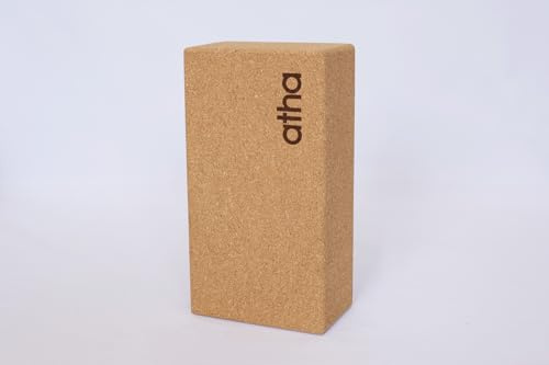 atha® - Yoga-Block aus Kork | Natürlich rutschfest | umweltfreundlich und langlebig | Größe L