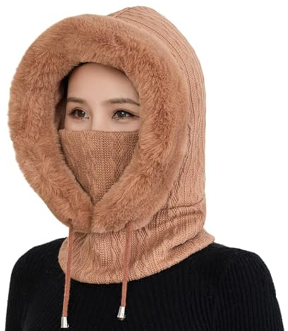 Balaclava Skimaske Winter Sturmhaube Für Kaltes Wetter Warm Winddicht Verstellbar Schlupfmütze Damen Fahrrad Sturmhaube Halb Motorrad Sturmhaube Winter