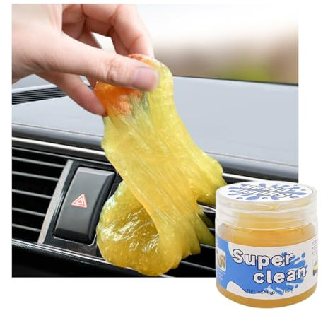Ziciner 2 geles de limpieza de coche, masilla, herramientas de detalles de automóvil, limpiador de interior de automóvil, limpieza de detalles de masilla de coche para interior de ventilación de aire,